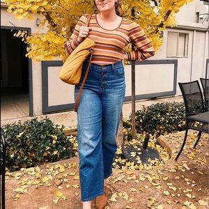 Madewell Slim Wide-Leg Jeans in Olympia Wash